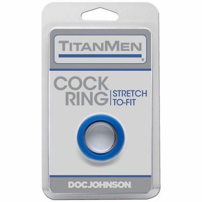 Titanmen Stretch to Fit Blue Cock Ring