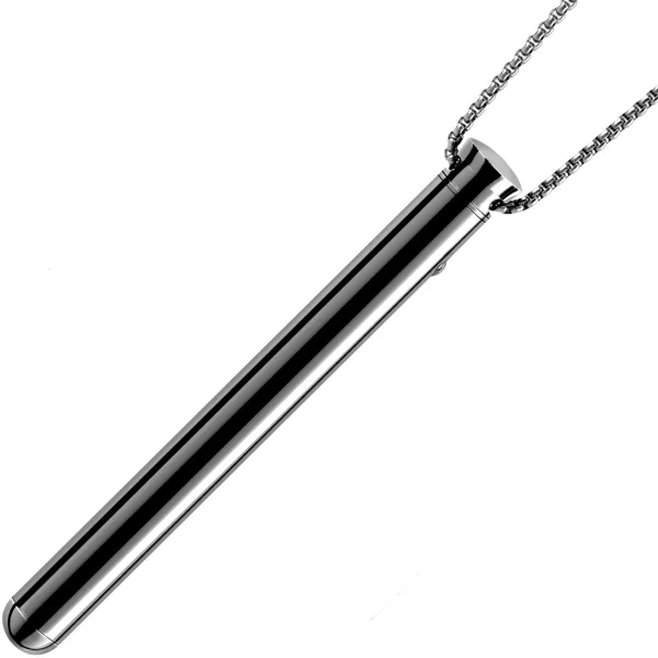 Le Wand 3.5" Whisper Quiet Vibrating Necklace in Black