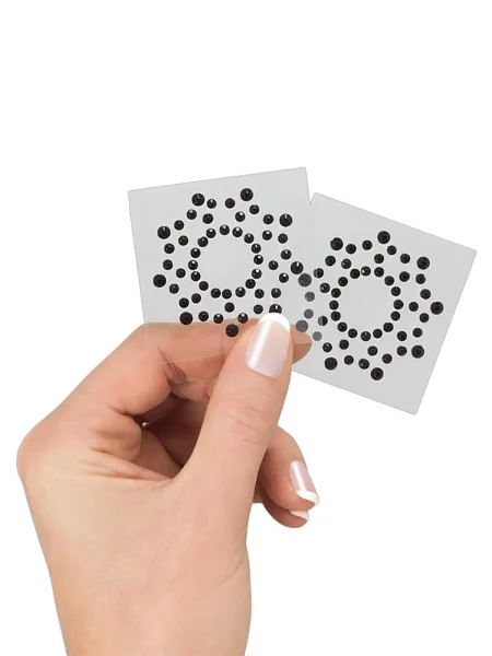 Cottelli Black Beaded Nipple Stickers