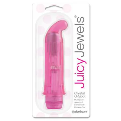 Juicy Jewels Crystal G Spot Vibrator Waterproof Pink
