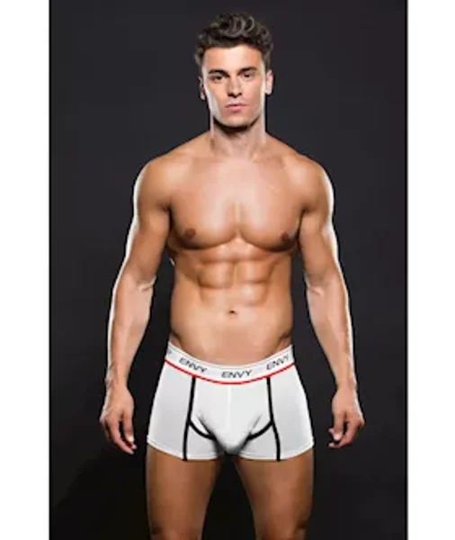 Envy Logo Elastic Lowrise Mesh Trunk S M - White - S/m — image 2 of 2