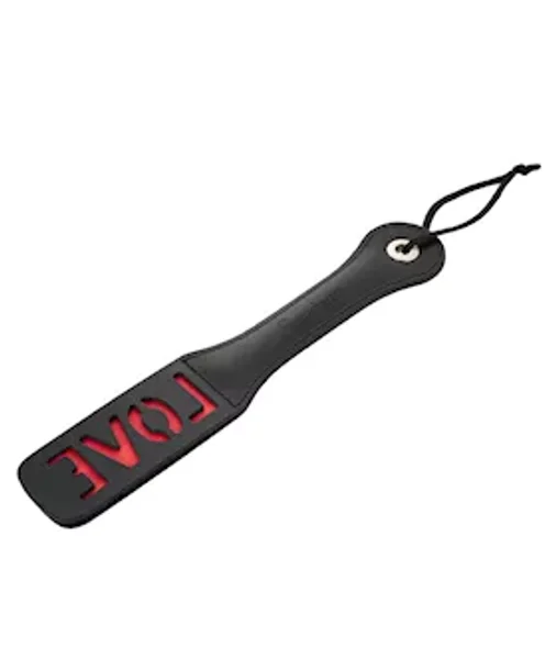 Leather Love Paddle - Black/red — image 2 of 5