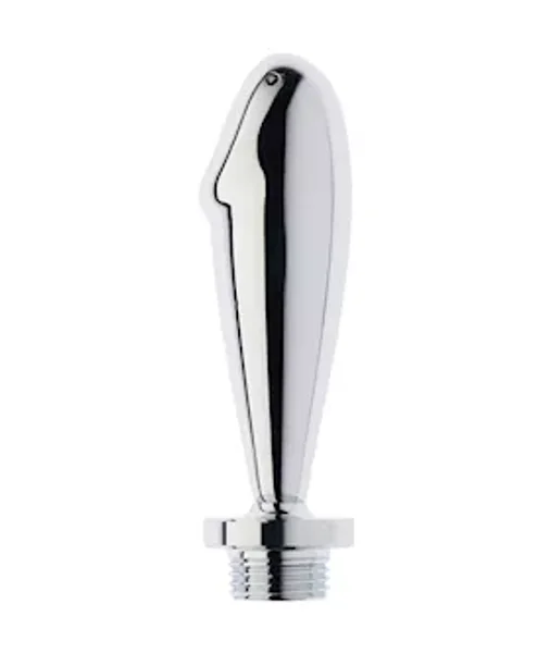 Kink Range Stainless Steel Enema Dildo - 2.8 Inch - Silver — image 2 of 2
