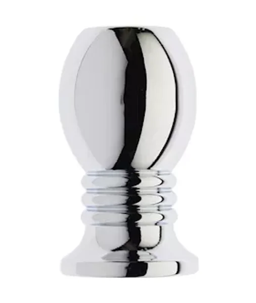 Kink Range Ribbed Alloy Enema Ball - 2.7 Inch - Silver — image 4 of 4