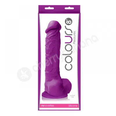 Colours Pleasures Purple 8 Dildo