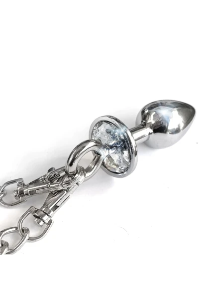 Nixie Metal Butt Plug and Handcuff Set