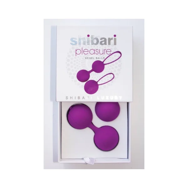 Shibari Pleasure Balls Set Of Two 1 Double Ball 1 Single Ball Purple — image 13 of 19