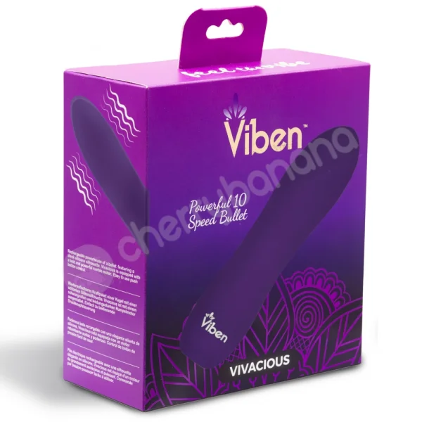 Viben Vivacious Purple 10 Function Powerful Vibrator
