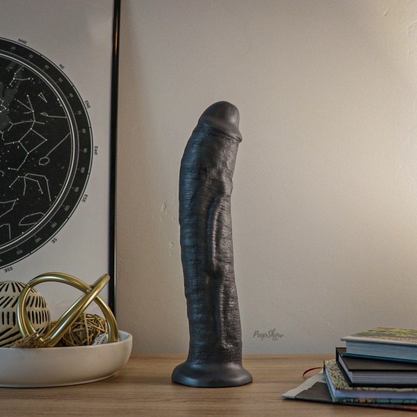SquarePegToys® Leo Harness SuperSoft Bronze Silicone Dildo with Suction Cup