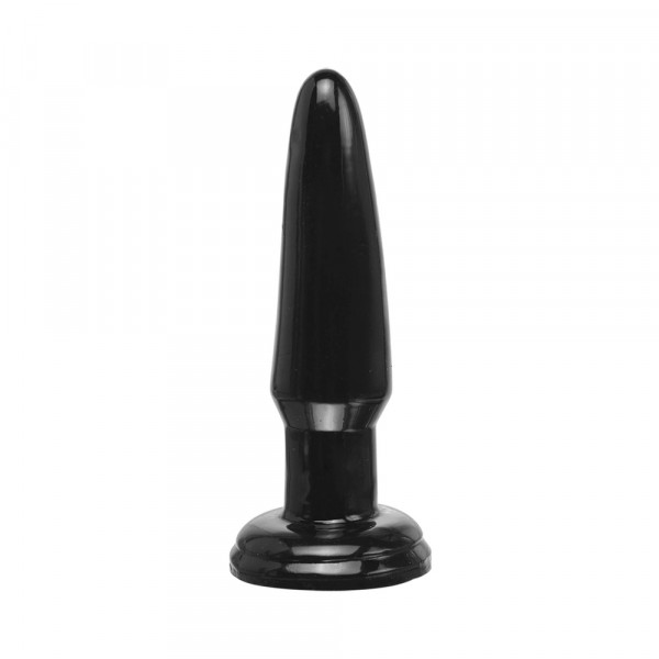 Basix Rubber Beginners Butt Plug Black