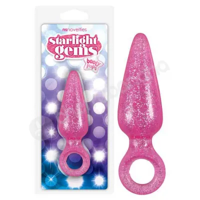 Starlight Gems Booty Pops Pink Medium Butt Plug