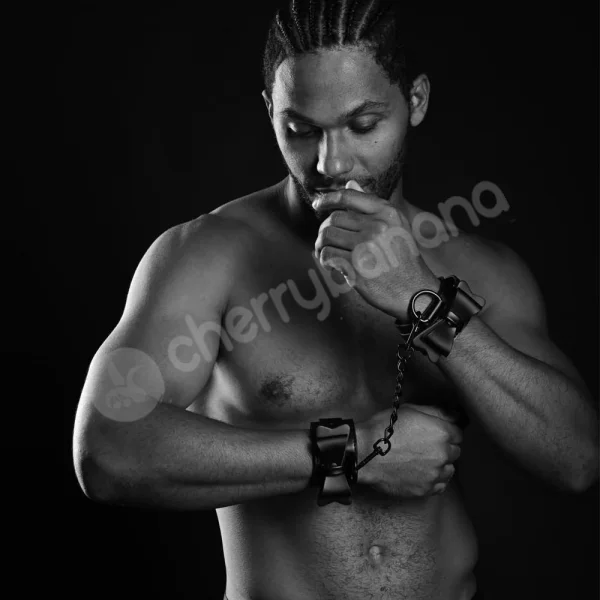 Sincerely Bow Tie Black Wrist Cuffs