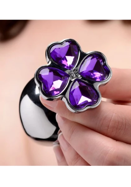 Booty Sparks Violet Flower Gem Anal Plug Set