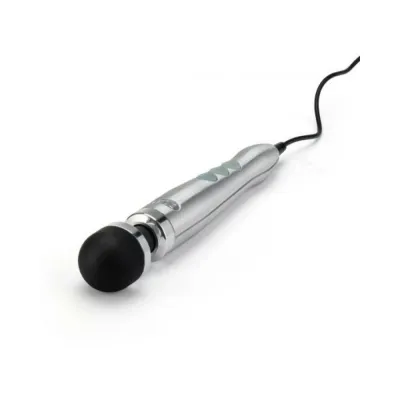 Personal Massagers Doxy Die Cast 3 Compact Wand Vibrator Brushed Metal