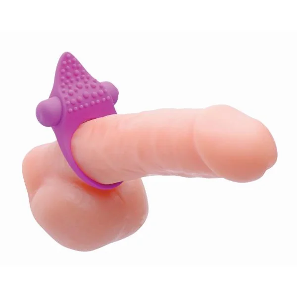 Versa Tingler Cock Ring, Finger Vibe Clit Stim Purple — image 6 of 8