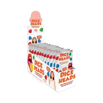 Dick Heads Penis Head Shaped Gummies 12 Pcs Display