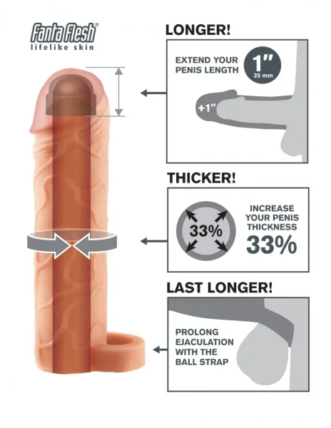 Fantasy X-tensions Perfect 1" Extension with Ball Strap - Light — image 6 of 6