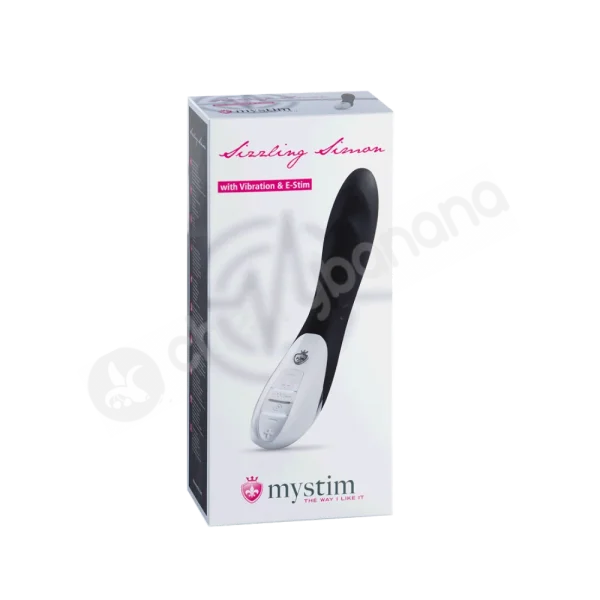 Mystim Sizzling Simon Sexy Black E-stim Vibrator