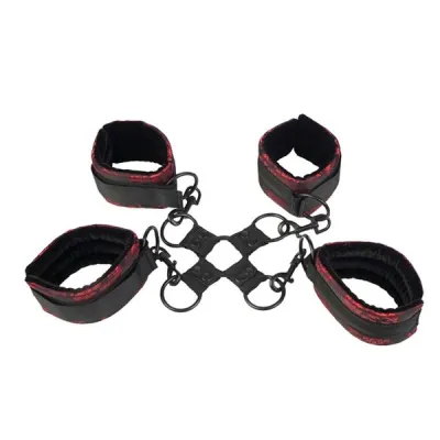 Scandal Hog Tie Black Red