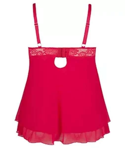 Babydoll With Slit Cups - Red - Xxxxl — image 5 of 5