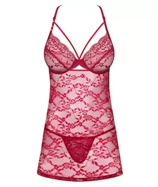 Obsessive Ivetta - Babydoll And Thong  - Red - S/m — image 5 of 8