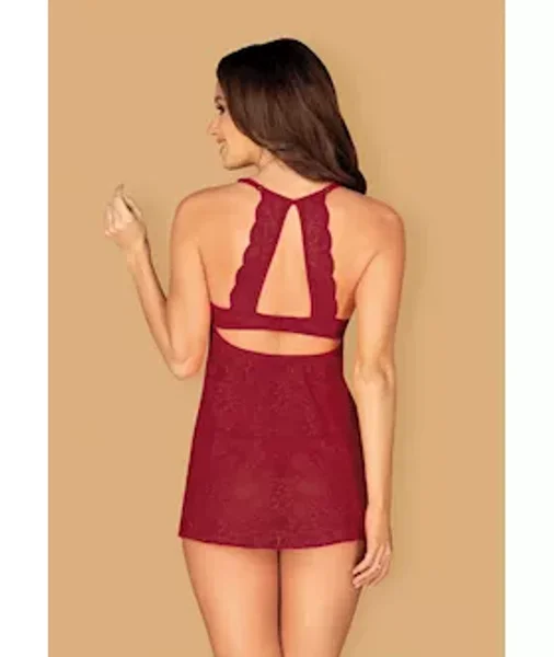 Obsessive Ivetta - Babydoll And Thong  - Red - S/m — image 6 of 8