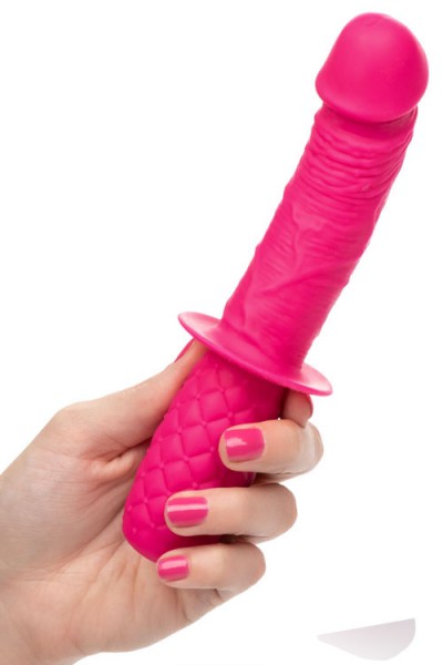 California Exotic Realistic 7.5" Silicone Thruster with Quilted Handle