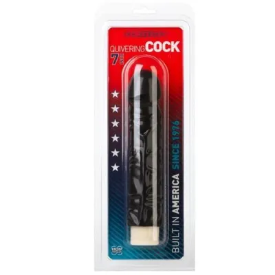 Quivering Cock 7 Inches Black