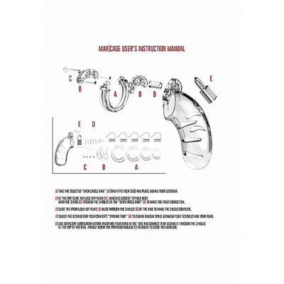 Model 01 Chastity Cock Cage Transparent