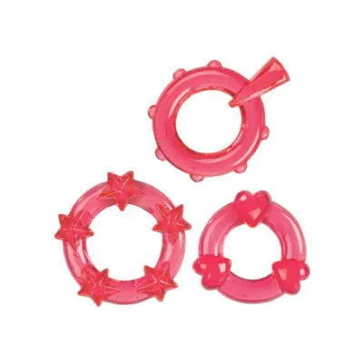 Magic C Rings Set Of 3 Red