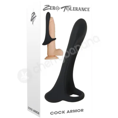 Zero Tolerance Cock Armor Black Vibrating Penis Sleeve