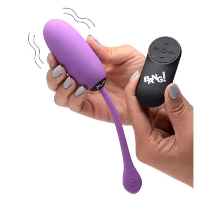 Remote Control 28x Silicone Plush Egg Purple