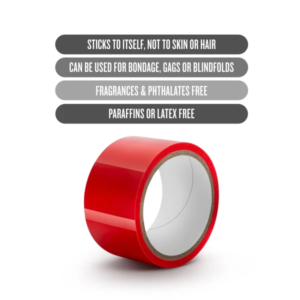 Temptasia Bondage Tape 60 Feet Red
