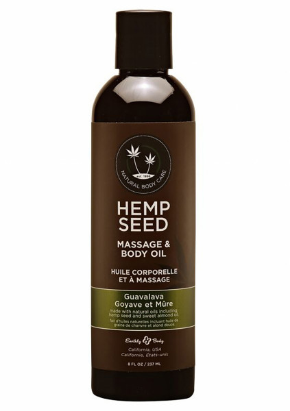 Guavalava Massage Oil with Guava Blackberry Scent- 8oz / 237ml - Sensual Massage With Essential Oils
