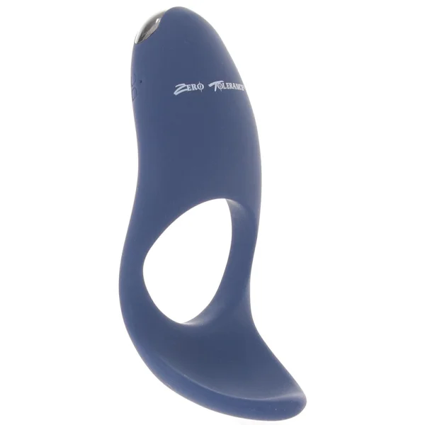 Zero Tolerance Cup Em Vibrating Waterproof Rechargeable Silicone Cock Ring - Blue