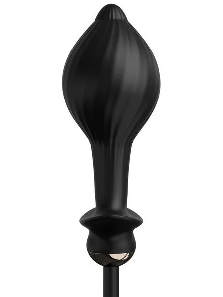 Anal Fantasy Elite Auto-Throb Inflatable Vibrating Plug - Black