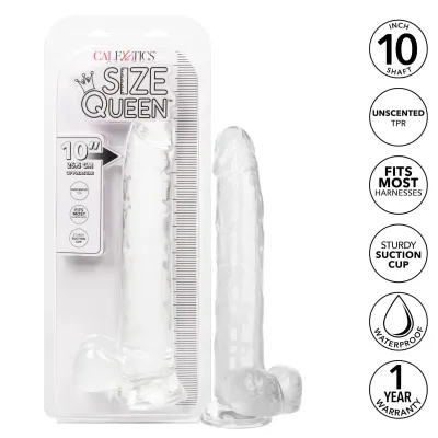 Size Queen 10 inch 25 5 Cm Clear