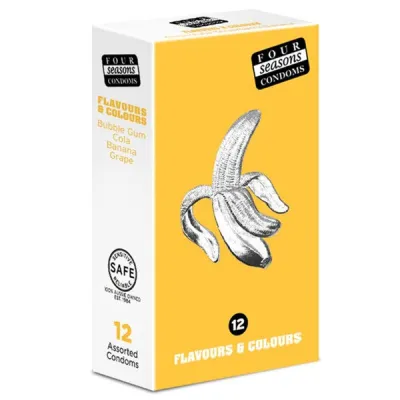 Four Seasons Flavours Colours Condoms 12 pack