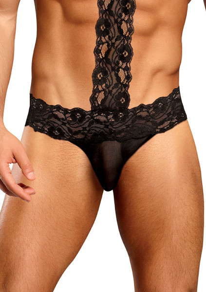 "Scandal Lace" Choker Thong - Men