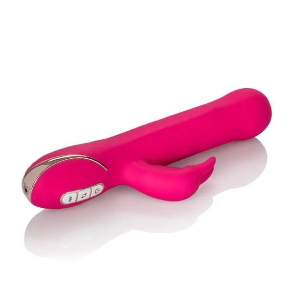 Jack Rabbit Silicone Beaded Rabbit Vibrator Pink