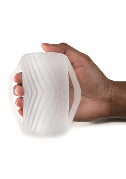 Perfect Fit Male Masturbator with Grip - clear - Male Stroker