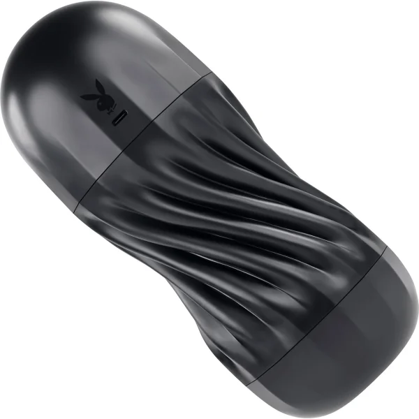 Playboy Pleasure Solo Stroker Rechargeable Textured Vibrating Penis Stroker
