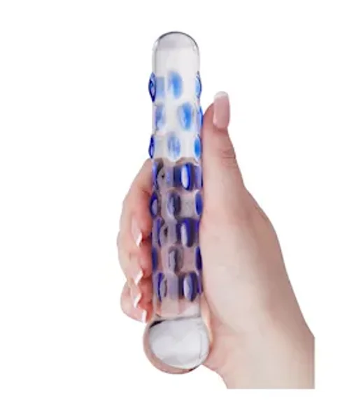 Lucent Teardrops Glass Massager - Blue - 7 Inch — image 3 of 4