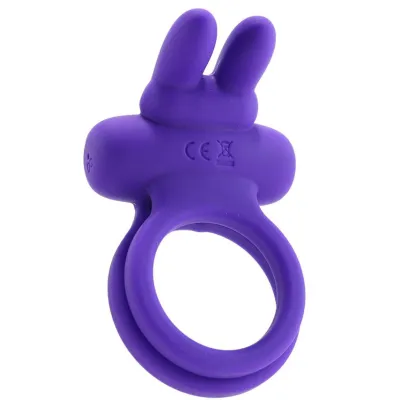 Silicone Rechargeable Dual Rockin Rabbit Cock Ring
