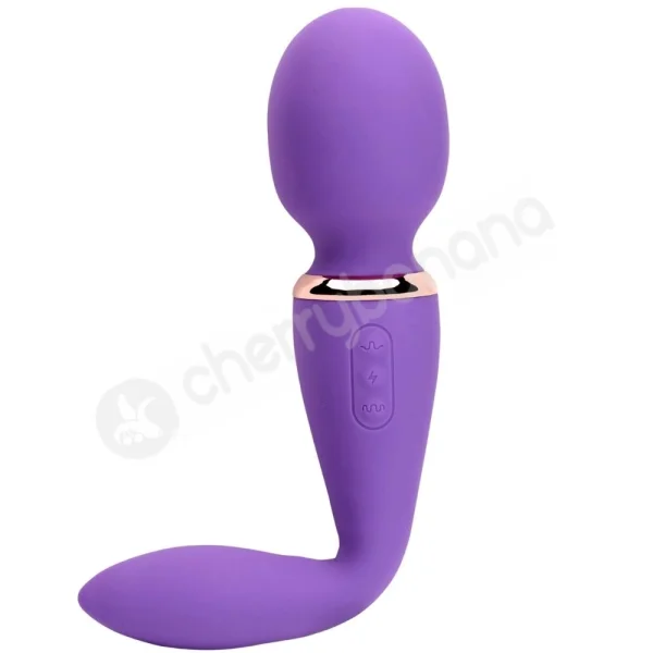 Nu Sensuelle XLR8 Alluvion Purple Ultra-Flexible Dual Ended Wand Vibrator