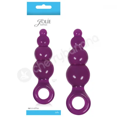 Jolie Ripples Purple Large Butt Plug