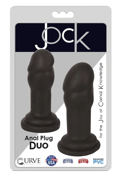 Curve Jock Anal Play Duo Vanilla Butt Plugs