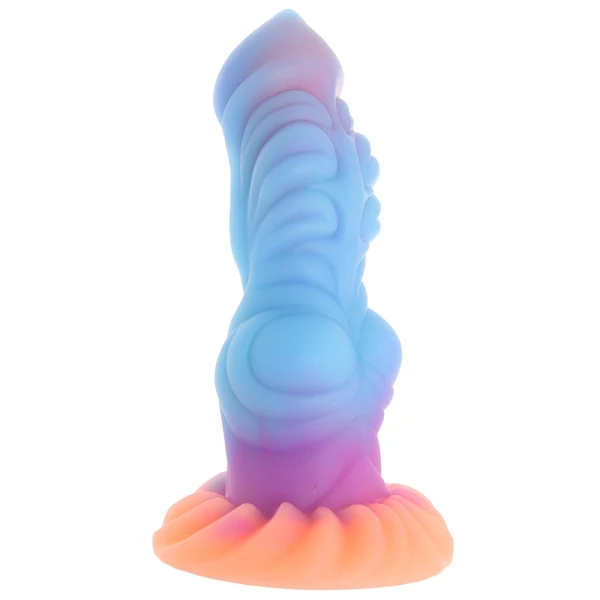 Alien Invader 8" Silicone Glow In The Dark Suction Cup Dildo By Creature Cocks