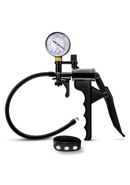 Performance - Gauge Pump Pistol With Silicone Tubing & Silicone Cock Strap - Black