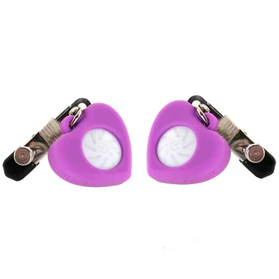 Charmed Silicone Light Up Heart Clamps